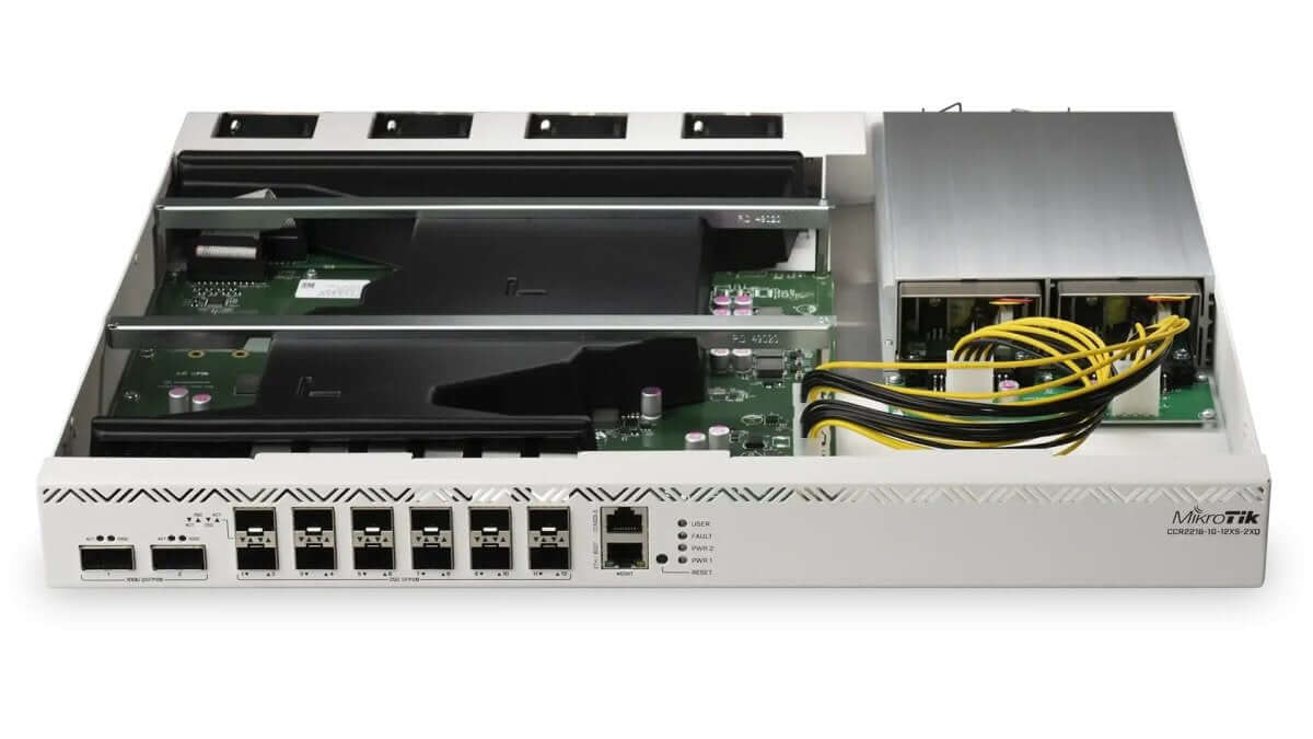MikroTik CCR2216-1G-12XS-2XQ Review: 100G Router Tested