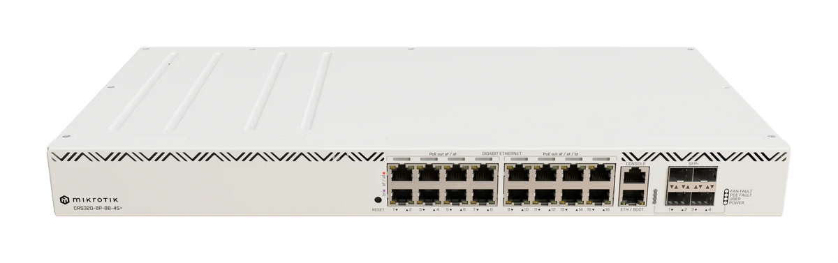 Crs320-8p-8b-4s + rm mikrotik crs320-8p-8b-4s + rm: high-power poe++ switch