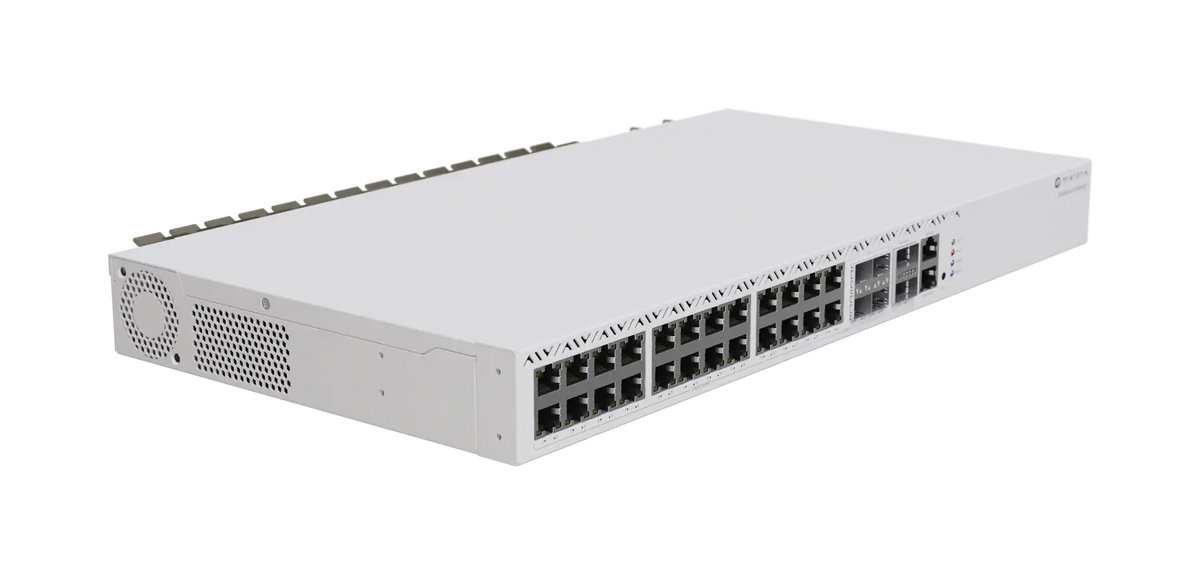 Crs326-4c + 20g + 2q + rm mikrotik - affordable 2.5g switch