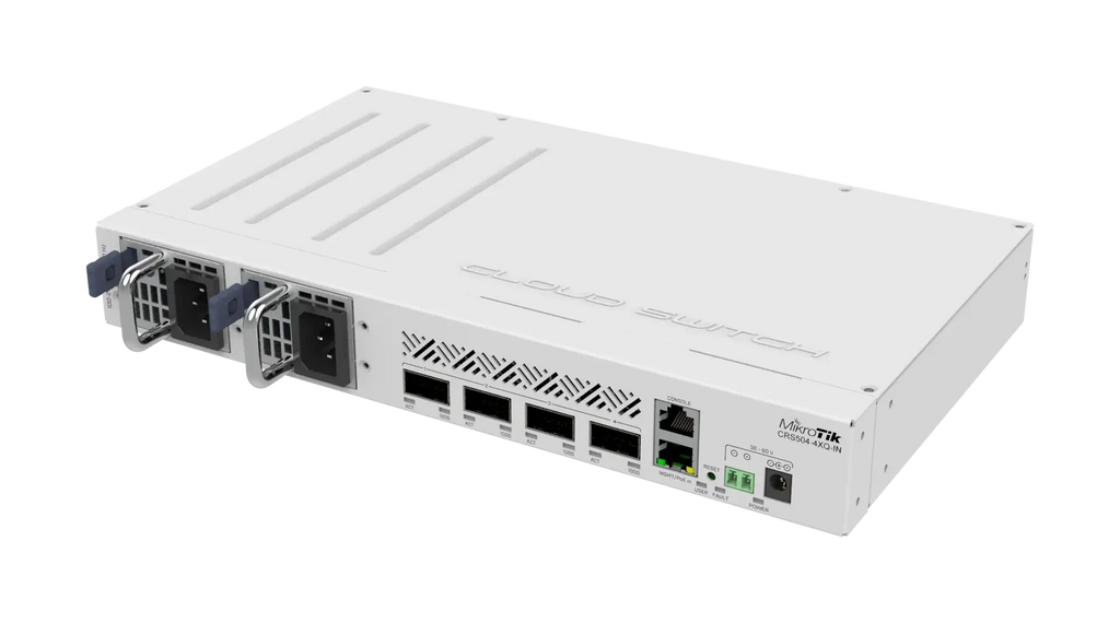Crs504-4xq-in mikrotik crs504-4xq-in: compact 100 gigabit switch