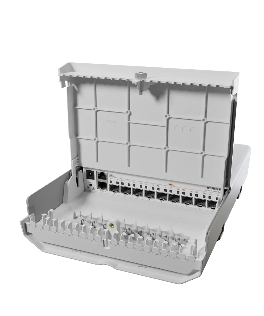 Netfiber 9 mikrotik 9: advanced outdoor 10g switch solutions